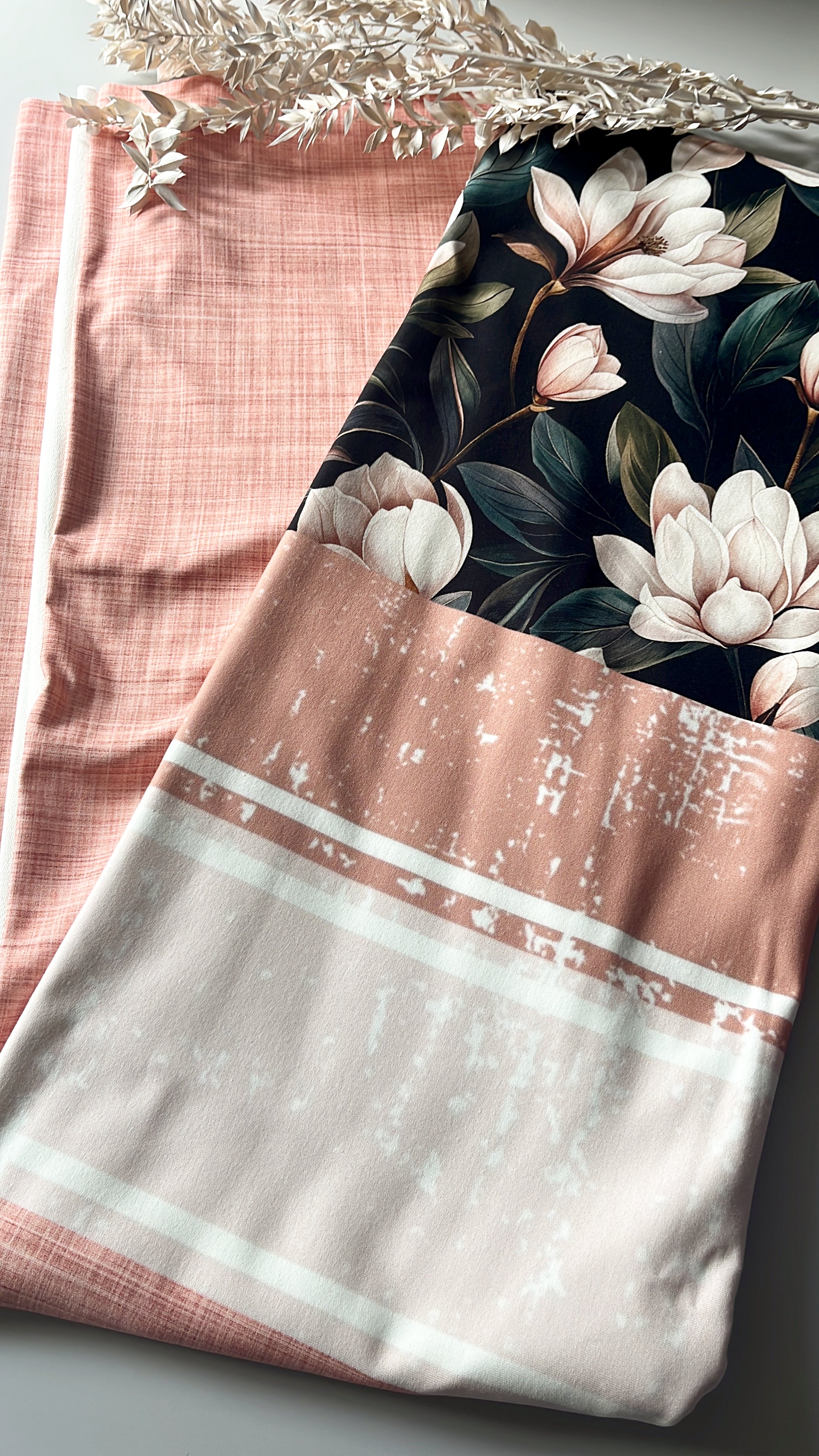 Blumen Bordüren Stoff Dauervorbestellung